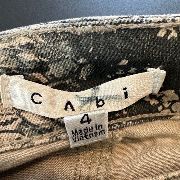 Cabi Snake Print  Reptile Skinny Jeans Size 4 #958 - Picture 7 of 9